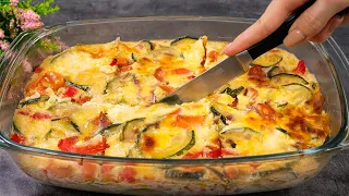 New recipe for zucchini with peppers! I make these zucchini every weekend! zucchini casserole