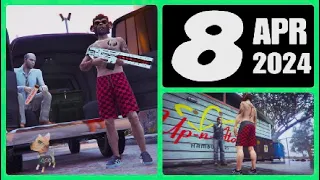 The Gun Van location & Street Dealers today April 8 2024 in GTA 5 (no RAILGUN this week)