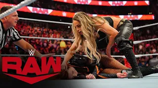 Trish Stratus attacks Becky Lynch after they lost the WWE Women’s Tag Team Titles