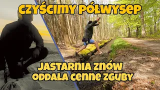 Były przeszkody ale daliśmy radę i są pełne kieszenie. Dziobiemy dno pod molo w Jastarni