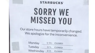 Why are so many Starbucks stores temporarily closed?