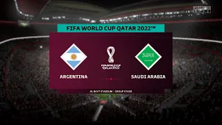 ARGENTINA vs SAUDI ARABIA I WORLD CUP 2022 I 22.11.2022 I FIFA 23 I SIMULATION