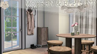 MODERN & ELEGANT FAMILY HOME | Sims 4 CC Speed Build | DOWNLOAD LINK (TRAY+CC+CC LINKS)