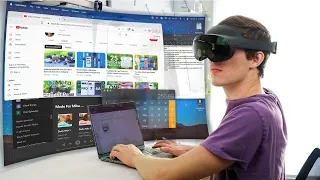 I REPLACED My Laptop With A Virtual Reality Headset (Meta Quest Pro)