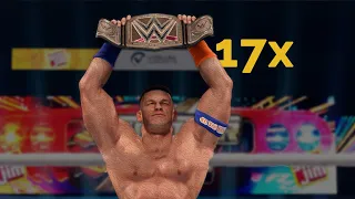 WWE 2K24: Let's Make John Cena 17x World Champion - Gauntlet match | Legend Difficulty