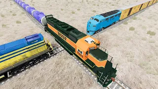 Realistic Train Crashes #31 - Beamng.Drive