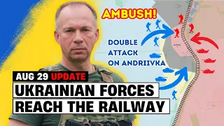 Ambush! Ukrainians Attack ANDRIIVKA from two sides & reach the Railway | Russian Soldiers Ambushed