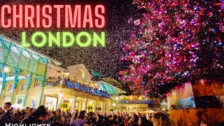 [Christmas✨Tree🎄Lights-London]4K-walk,Covent Garden  #LondonChristmasLights2021#ChristmasLondon