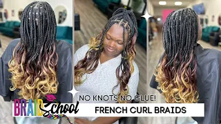 French Curl Braids The Easy Way | Braid School Ep. 106