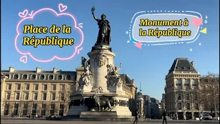 The Place de la République in Paris, France