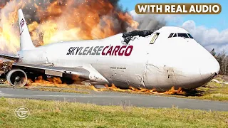 Boeing 747 Crashes Just 35 Seconds After Landing in Canada (With Real Audio)