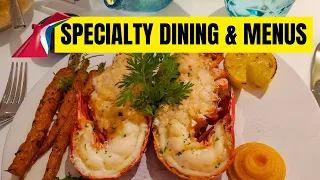 Carnival Cruise Specialty Dining & Menus 2023