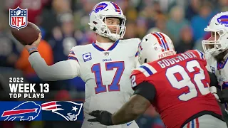 Buffalo Bills Top Plays vs. New England Patriots | 2022 Regular Season Week 13