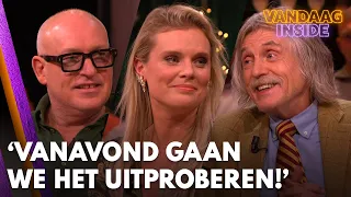 René en Johan luisteren aandachtig naar seksuoloog Eveline: 'Vanavond gaan we het uitproberen'