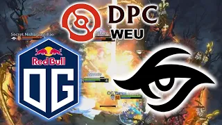 OG vs SECRET - EPIC GAME !!! DPC WEU TOUR 2 DIVISION 1 DOTA 2