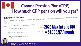 Canada Pension Plan - How much CPP retirement pension will you get?