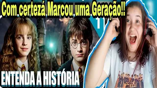 REACT RESUMO a Saga Harry Potter | Entenda a História dos Filmes | PT. 1 (PeeWee) Nanda React