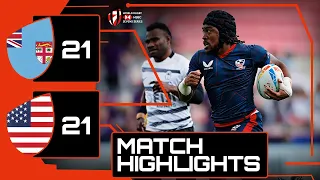 LAST MINUTE DRAMA in Toulouse! | Fiji v USA | HSBC France Sevens Rugby