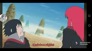 Karin se exita [Sasuke muerde a Karin] Naruto shippuden