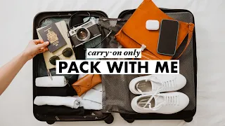 Minimalist Travel Capsule | pack with me for one week in a carry-on only! ✈️