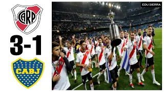 RIVER PLATE VS BOCA JUNIORS, 3-1 "RESUMEN" FINAL COPA LIBERTADORES 2018 (09/12/2018)