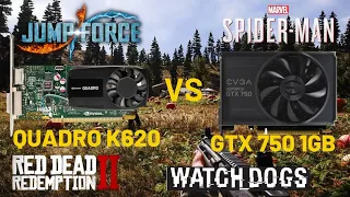 Nvidia Quadro K620 VS GTX 750 1GB | Who Is Good For Gaming