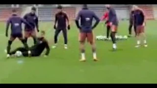 Philip coutinho training ahead of his first ElClasico match