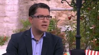 Partiledarintervju: Jimmie Åkesson (SD) - Nyhetsmorgon (TV4)