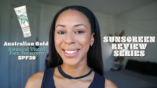 Australian Gold Mineral Tinted Sunscreen SPF 50 on Tan/Deep Skin - Sunscreen Review Series