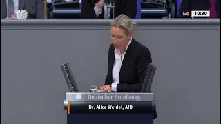 AKTUELL : REDE DR. ALICE WEIDEL ( AFD ) AM 7.SEPTEMBER IM DEUTSCHEN BUNDESTAG IN BERLIN.