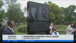 Monument honoring slain civil rights activist Viola Liuzzo and friend is unveiled in Detroit park