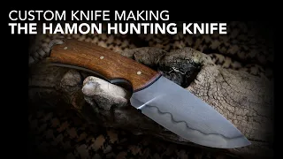 Making a Hunting Knife with a Hamon line.