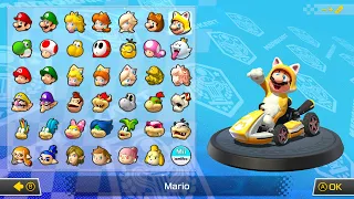 What if you play Cat Mario in Mario Kart 8 Deluxe (Mushroom Cup) (4K)