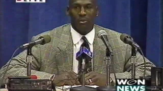 Michael Jordan Press Conference | 03-19-1995 | CNN & WGN