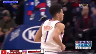 Devin Booker at 76ers (12/04/2017) - 46 Pts, 8 Rebs, 17-32 FGM, 5-8 3PM, IN 38 MINS!