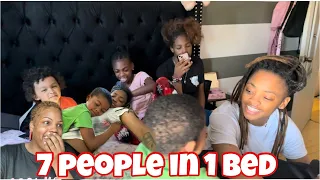 7 PEOPLE SLEEPING IN 1 BED || RAISING KIDS IN THE GHETTO