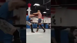 Sean Strickland & Sam Alvey sparring session