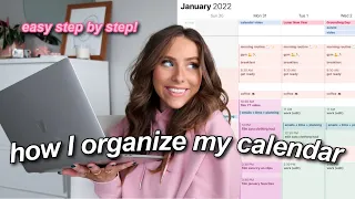 HOW I ORGANIZE MY CALENDAR | digital planning & time blocking! (work + personal)