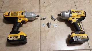 Dewalt DCF889 and DCF899 bolt shear test