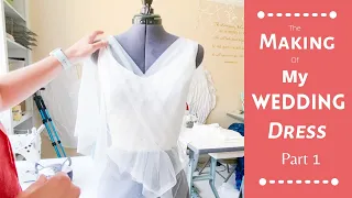 The Making Of My Wedding Dress Part 1 #sewing #weddingdress