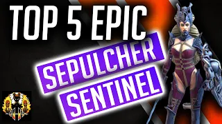 RAID: Shadow Legends | Top 5 Epic | Sepulcher Sentinel Guide | Best Decrease Attack in the game?