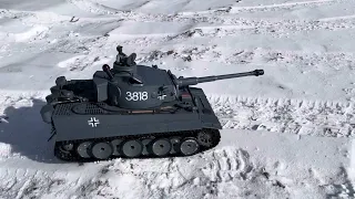 RC-Tank-Heng Long Tiger 1 Road/Snow Test