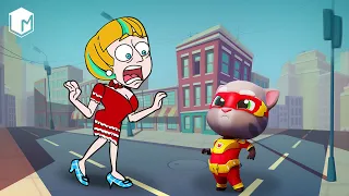 WINS FAILS NEW EPISODES! WHO IS THE BEST? My Talking Tom Hero vs Funny Girl from Save The Girl!