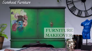 How to Paint Furniture | Bold Steampunk | Chalk Mineral Paint, Transfers, DIY | SISTERHOOD FURNITURE