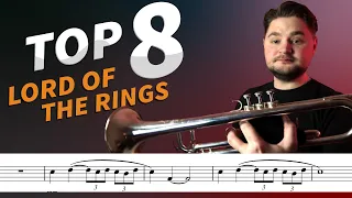 Lord Of The Rings  - Top 8 songs On Trumpet (with Sheet Music / Notes)