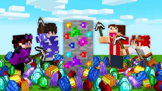 FICAMOS BILIONÁRIOS SÓ MINERANDO MINÉRIOS NO MINECRAFT