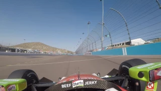 VISOR CAM: Marco Andretti At Phoenix International Raceway