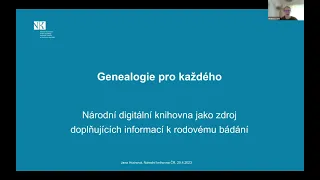 Genealogie pro každého // Cyklus přednášek // Kramerius