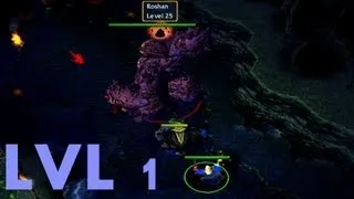 DotA Tricks #4 - Kill Roshan Level 1