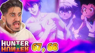 HISOKA IS BEING SUS AGAIN! || Hunter x Hunter Episode 67, 68 Reaction